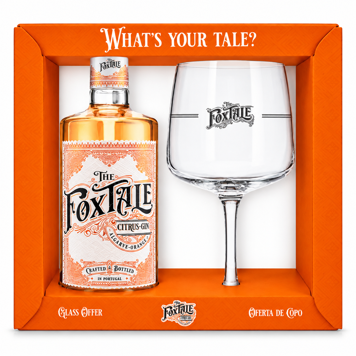 The Foxtale Citrus Gin With Glass 700ml