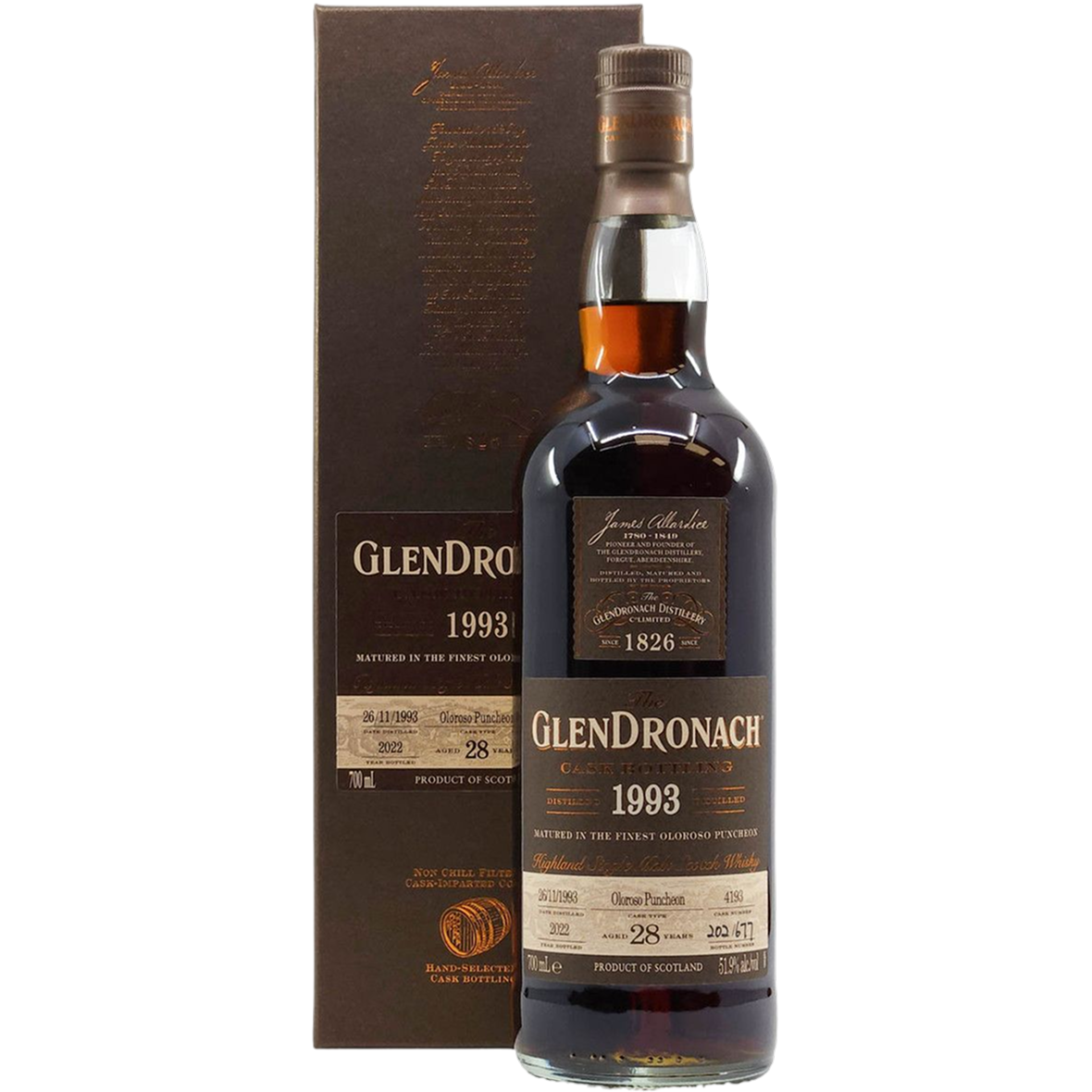 The GlenDronach 1993 28 Year Old Cask # 4193
