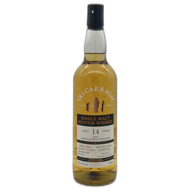 Tri Carragh Glen Garioch 2009 14 Year Old 53.4% ABV 700ml