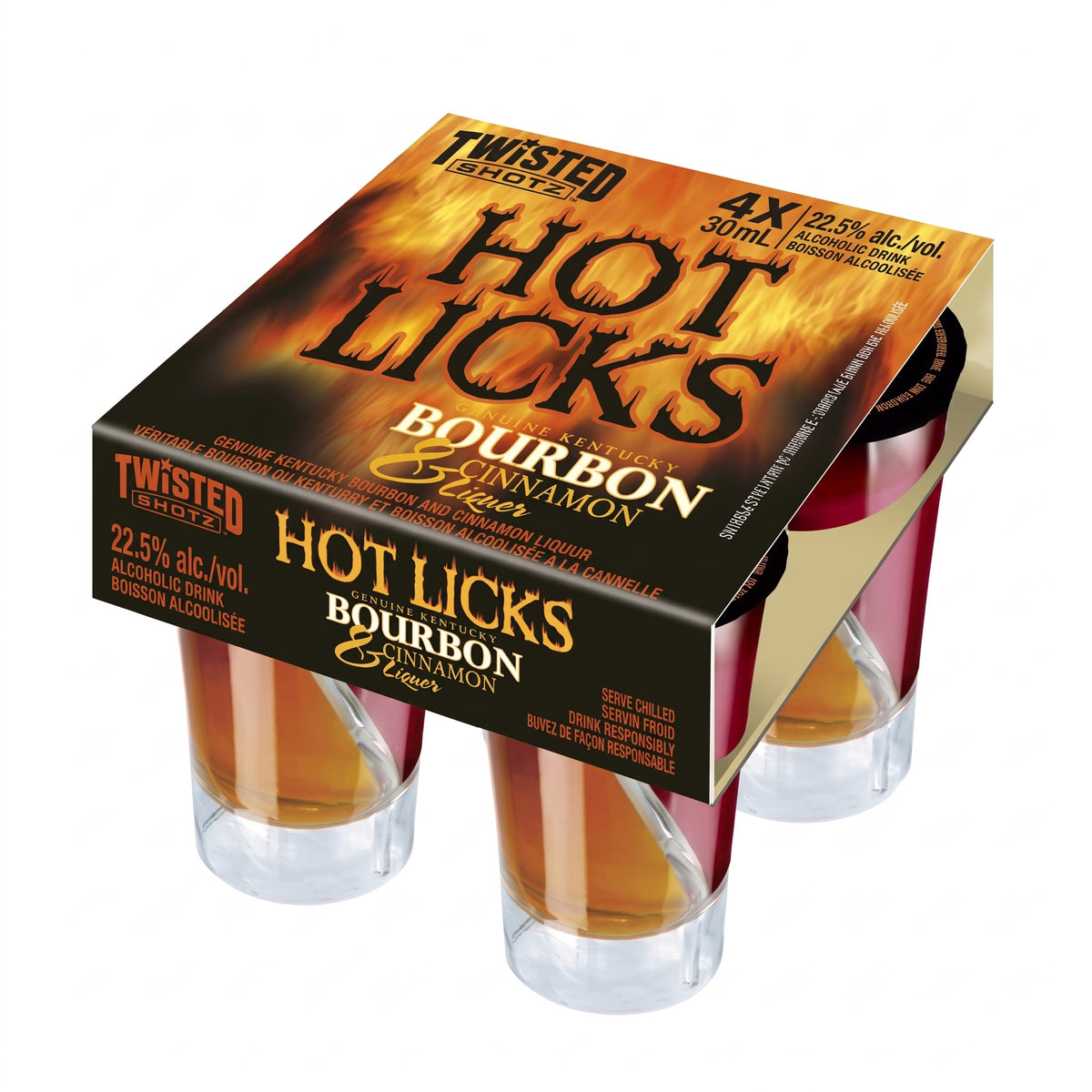 Twisted Shotz 'Hot Licks' 4x30ml