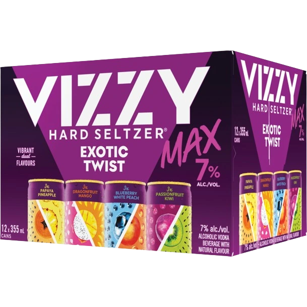Vizzy Exotic Twist Max Mixer Pack 12 Cans