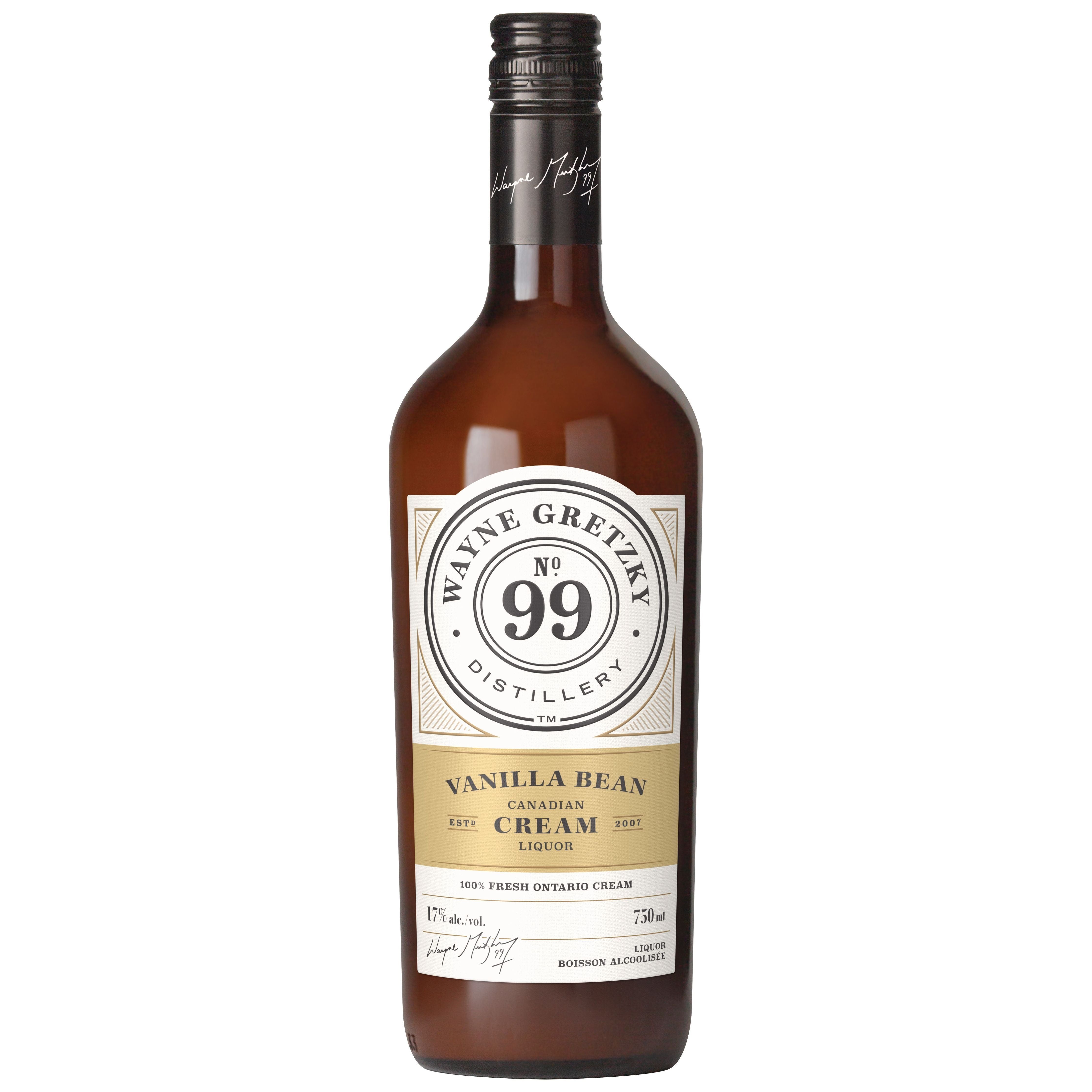 Wayne Gretzky Vanilla Bean Cream Liquor
