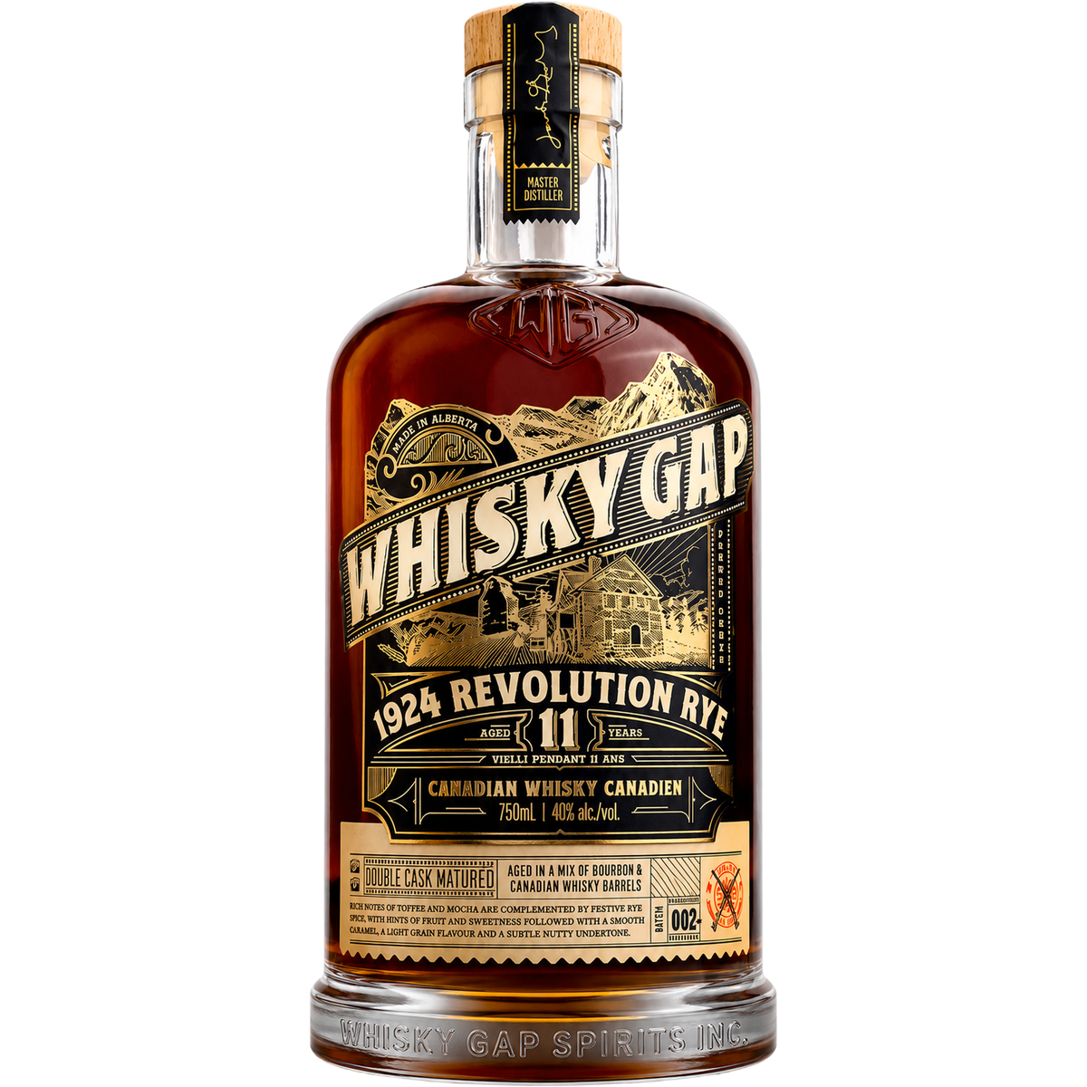 Whisky Gap 11 Year Old 1924 Revolution Rye