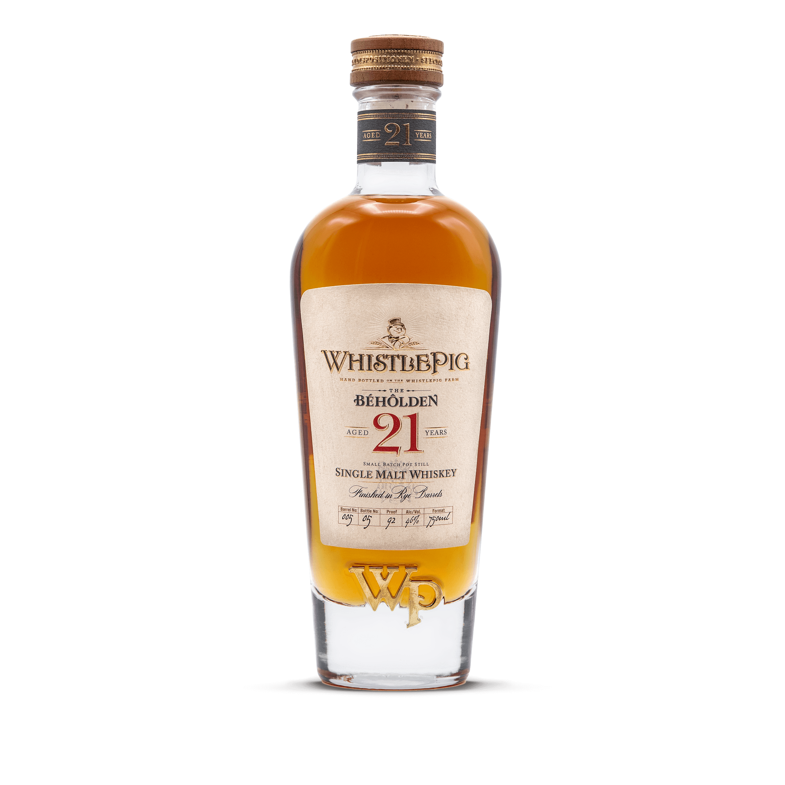 WhistlePig 'The Beholden' 21 Year Old
