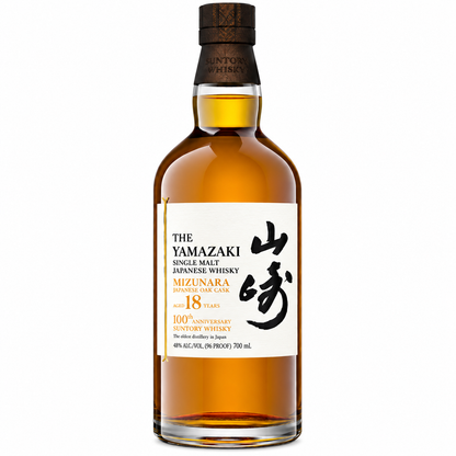 Yamazaki 18 Year Mizunara Cask Japanese Whisky Suntory 100th Anniversary