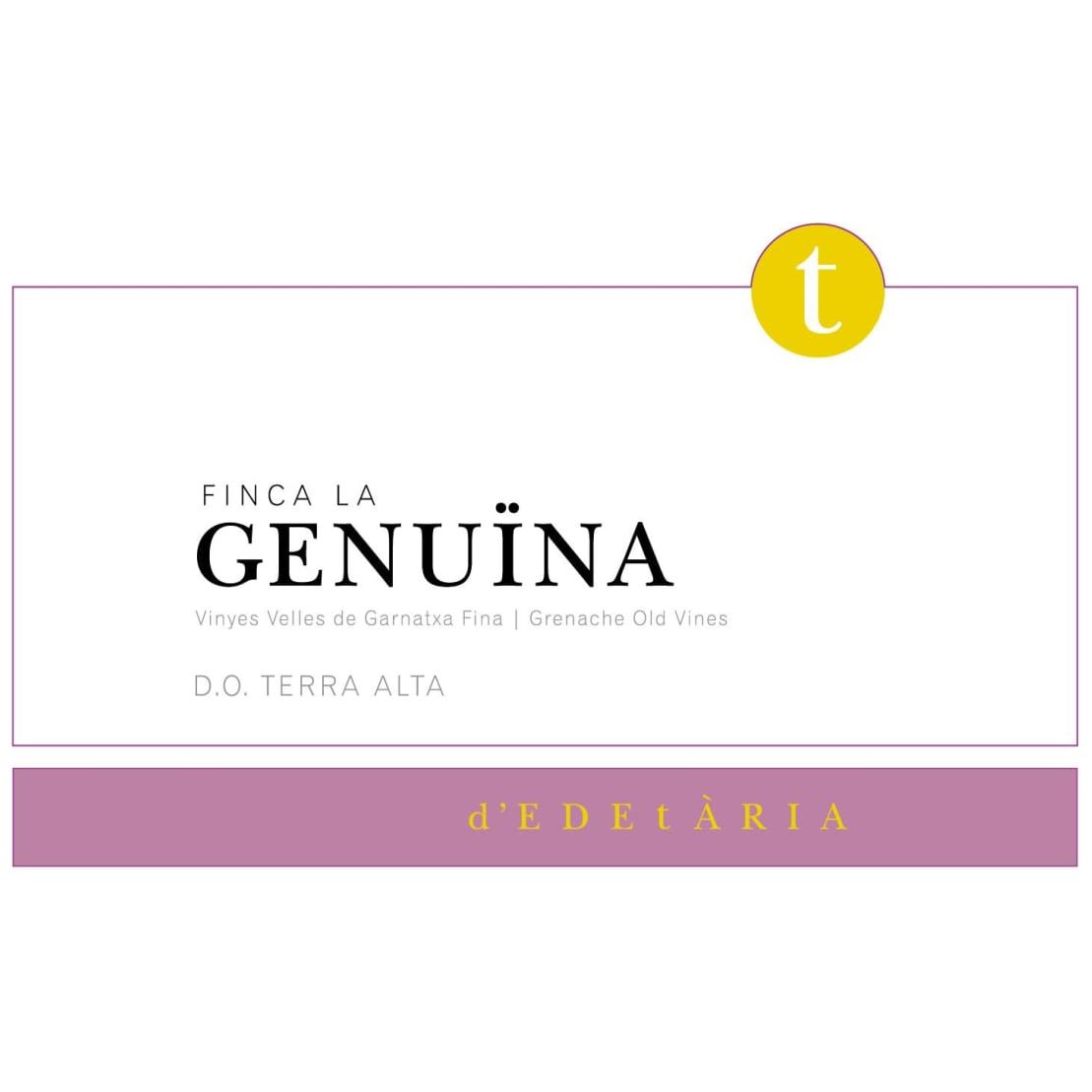 Edetaria Finca La Genuina 2018 750ml