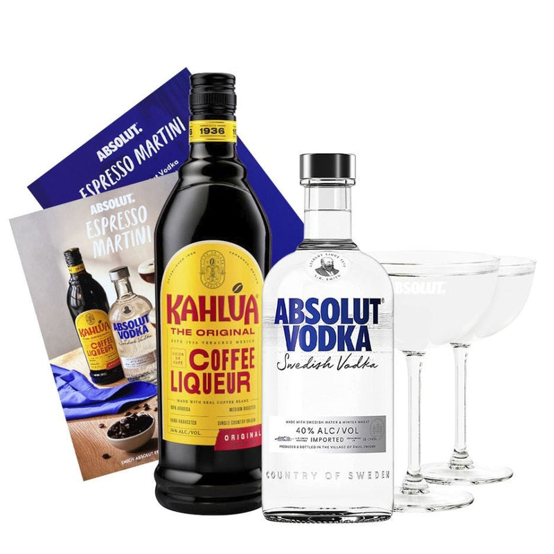 Absolut x Kahlua Espresso Martini Gift Pack 2x375ml