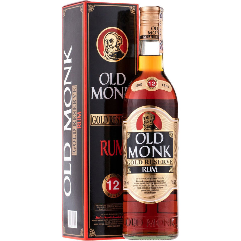 Old Monk Gold Reserve 12 Year Old Rum 750ml