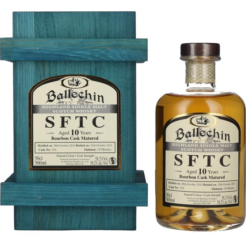 Edradour Ballechin SFTC Bourbon 58.2% ABV 500ml