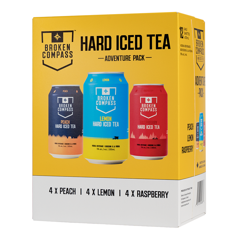 Broken Compass Hard Tea Variety Pack 12 Cans