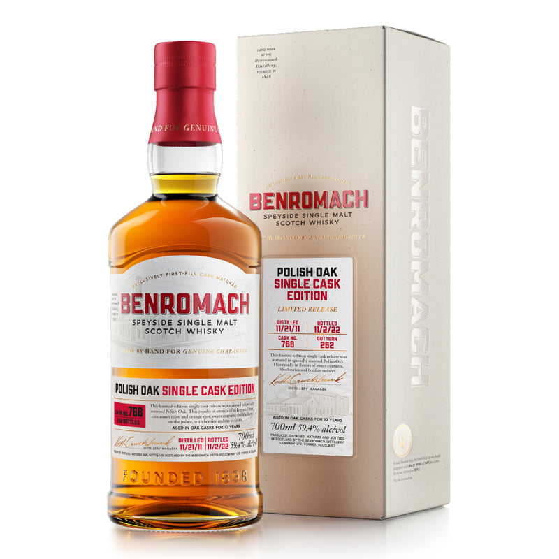 Benromach Single Cask 2011 Polish Oak #768 700ml