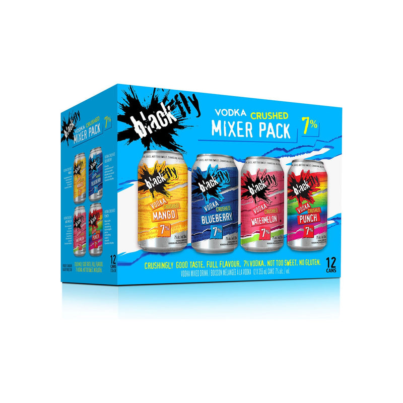 Black Fly Vodka Crushed Variety Pack 12 Cans