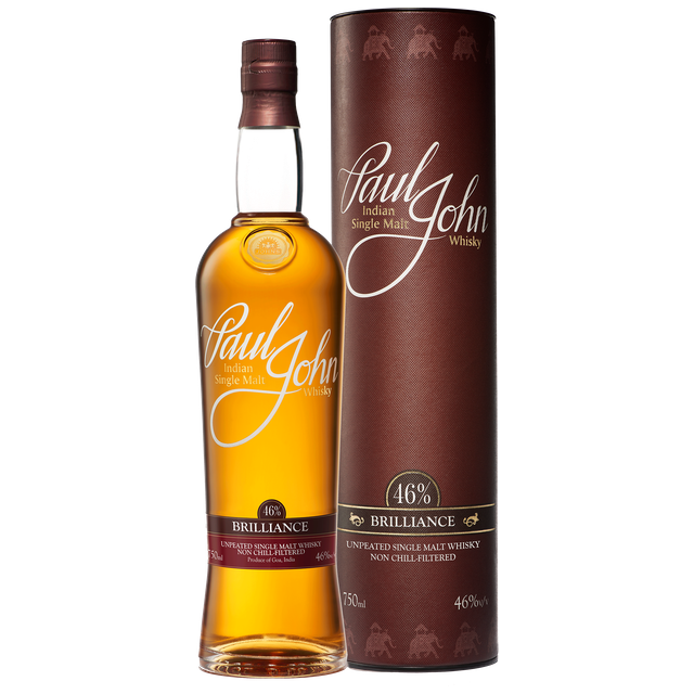 Paul John Brilliance Indian Single Malt 46% ABV 750ml