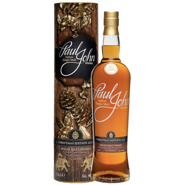 Paul John Christmas Edition 2021 Indian Single Malt Whisky 46% ABV 750ml