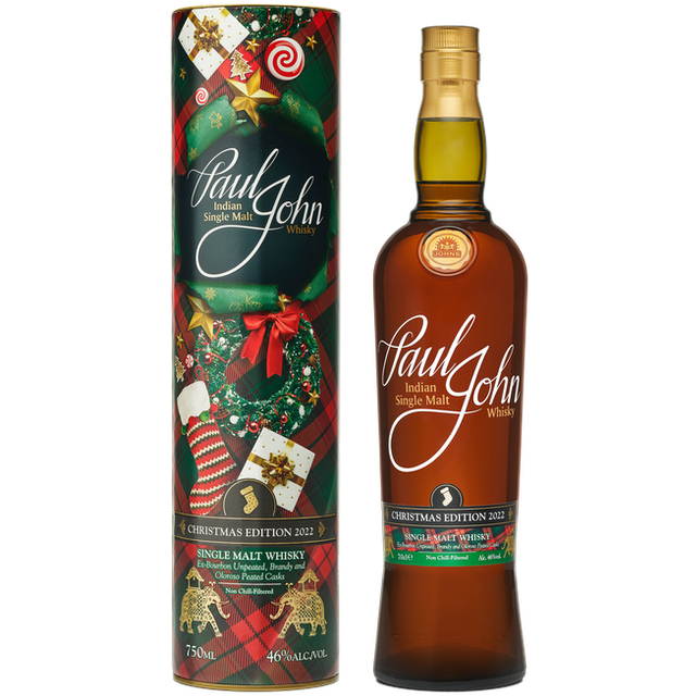 Paul John Christmas Edition 2022 Indian Whisky Malt Whisky 46% ABV 750ml