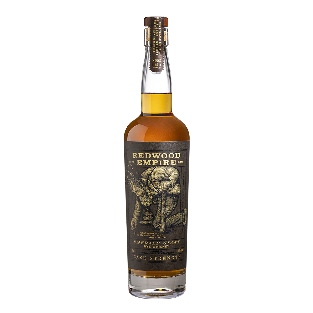Redwood Empire Emerald Giant Cask Strength Rye 58.2% ABV 750ml
