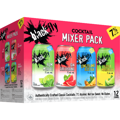 Black Fly Classic Cocktail Mixer 12 Pack
