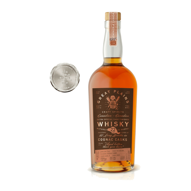 Great Plains 22 Year Old Cognac Finish Whisky 750ml
