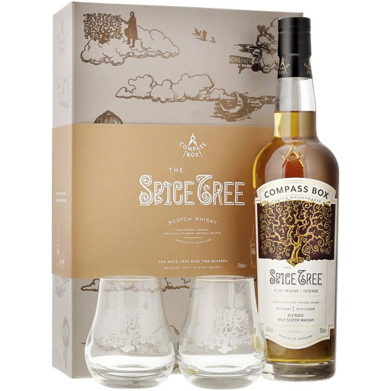 Compass Box The Spice Tree Glass Gift Pack 700ml