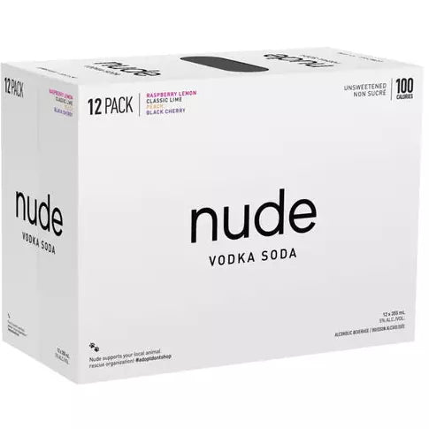 Nude Vodka Soda Variety Pack 15pk Cans