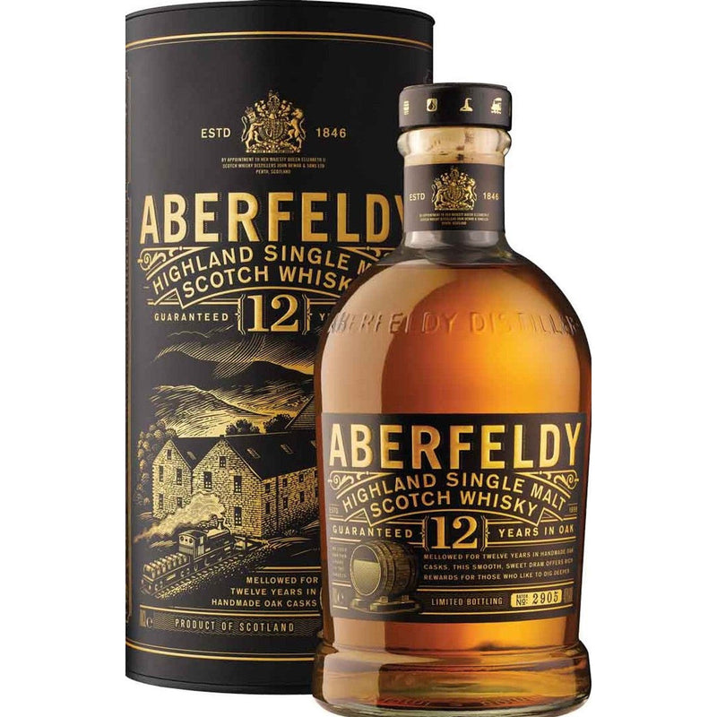 Aberfeldy 12 Year Old Single Malt Whisky 40% 750ml