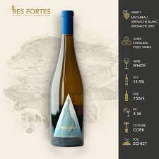 Res Fortes Wines Cotes Du Roussillon Blanc 750Ml