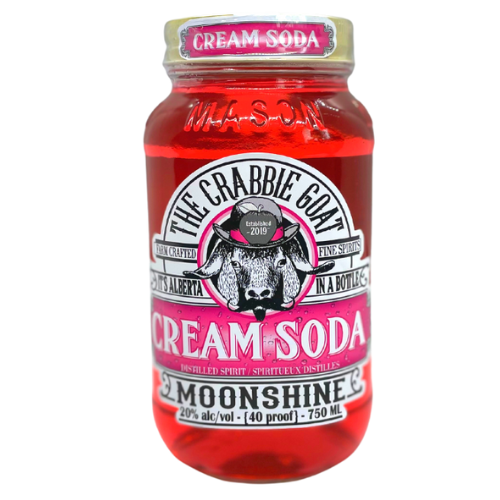 The Crabbie Goat Distillery Cream Soda Moonshine