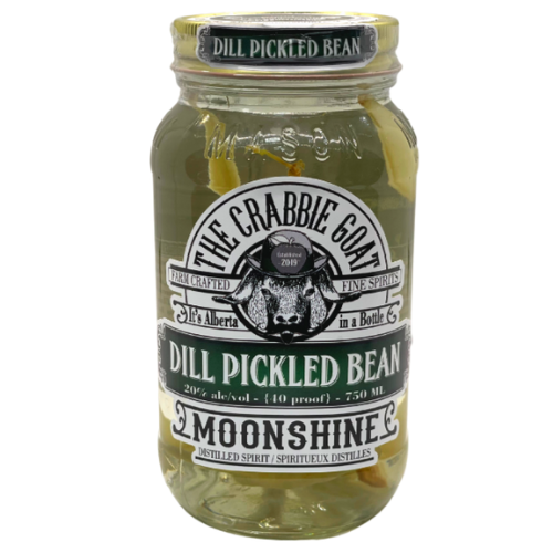 The Crabbie Goat Distillery Pickled Bean Moonshine