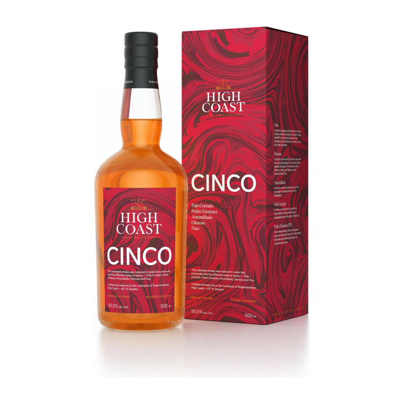 High Coast Cinco Sherry Cask 50.5% ABV 500ml