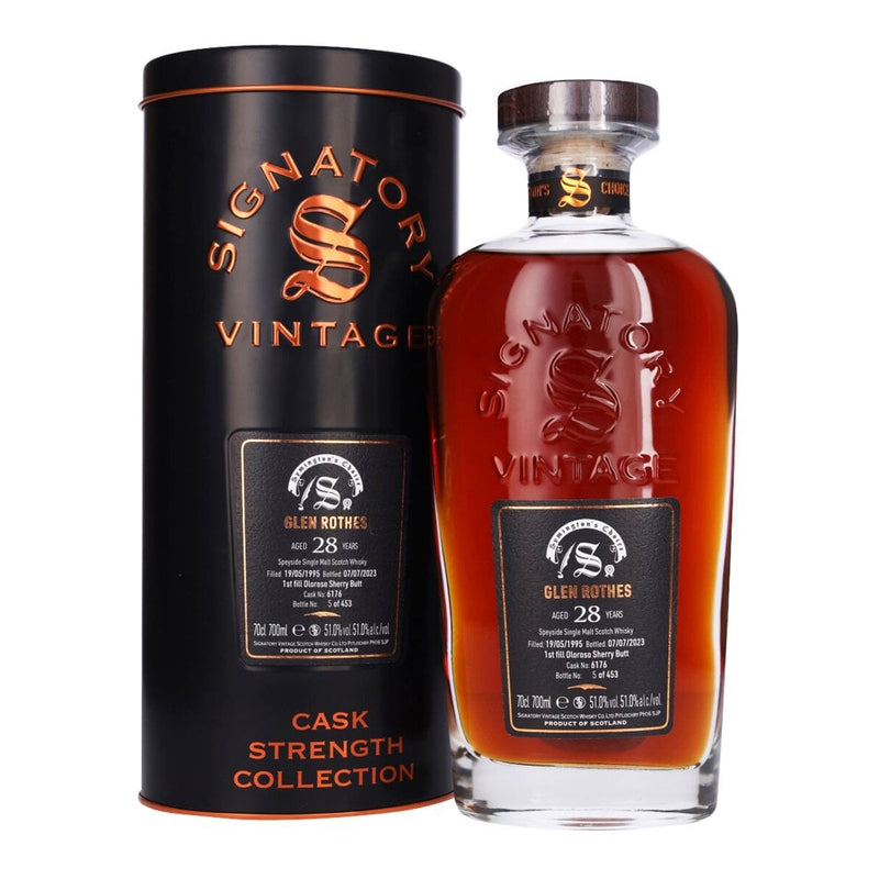 Signatory Vintage Glenrothes 1995 28 Year Old Symington's Choice 51% ABV 700ml