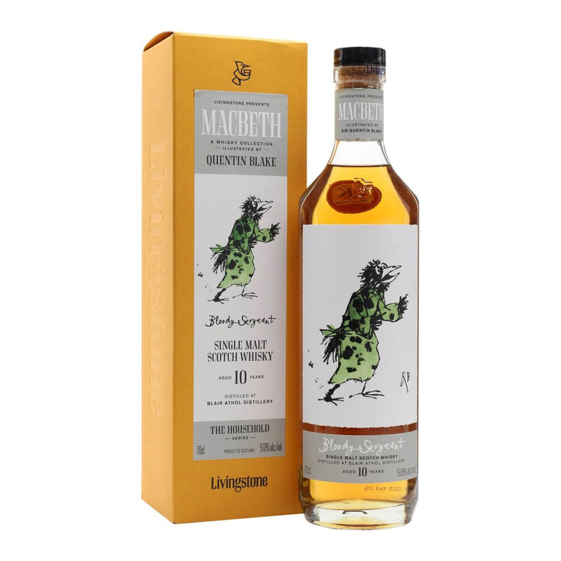 Macbeth Act One Blair Athol 10 Year Old Bloody Sergeant Household Series 51.8% ABV 700ml