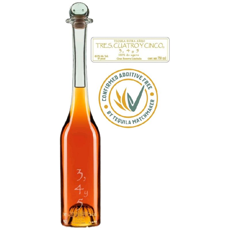 Tres Cuatro Cinco (3-4-5) Extra Anejo 750ml