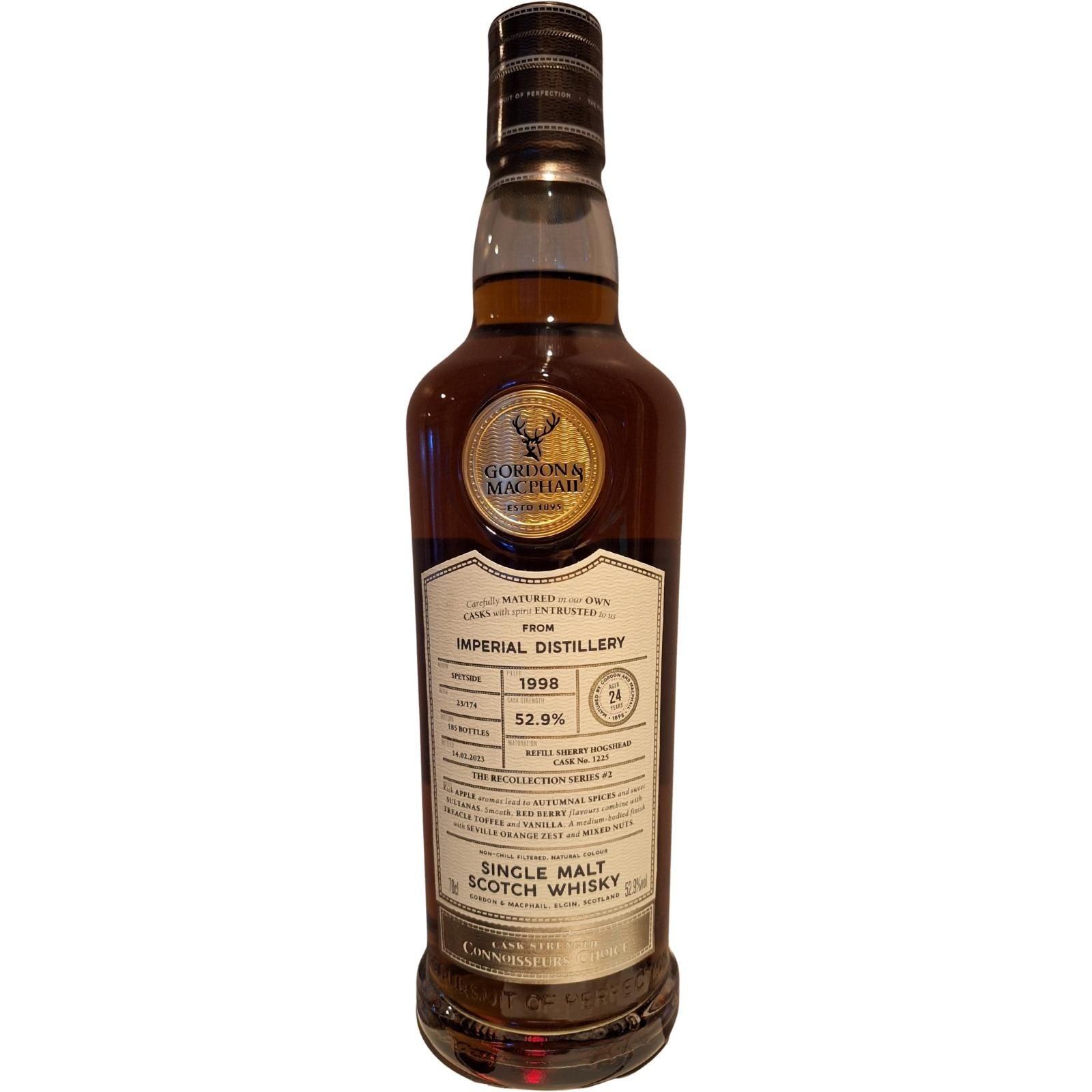 Gordon & MacPhail Connoisseur's Choice Imperial 1998 24 Year Old 52.9% ABV