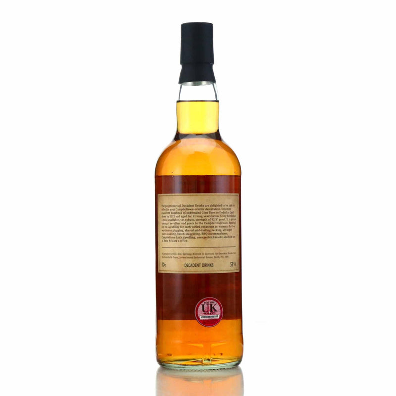 Whiskey Sponge Glen Toon 2012 11 Year Old 53% ABV 700ml