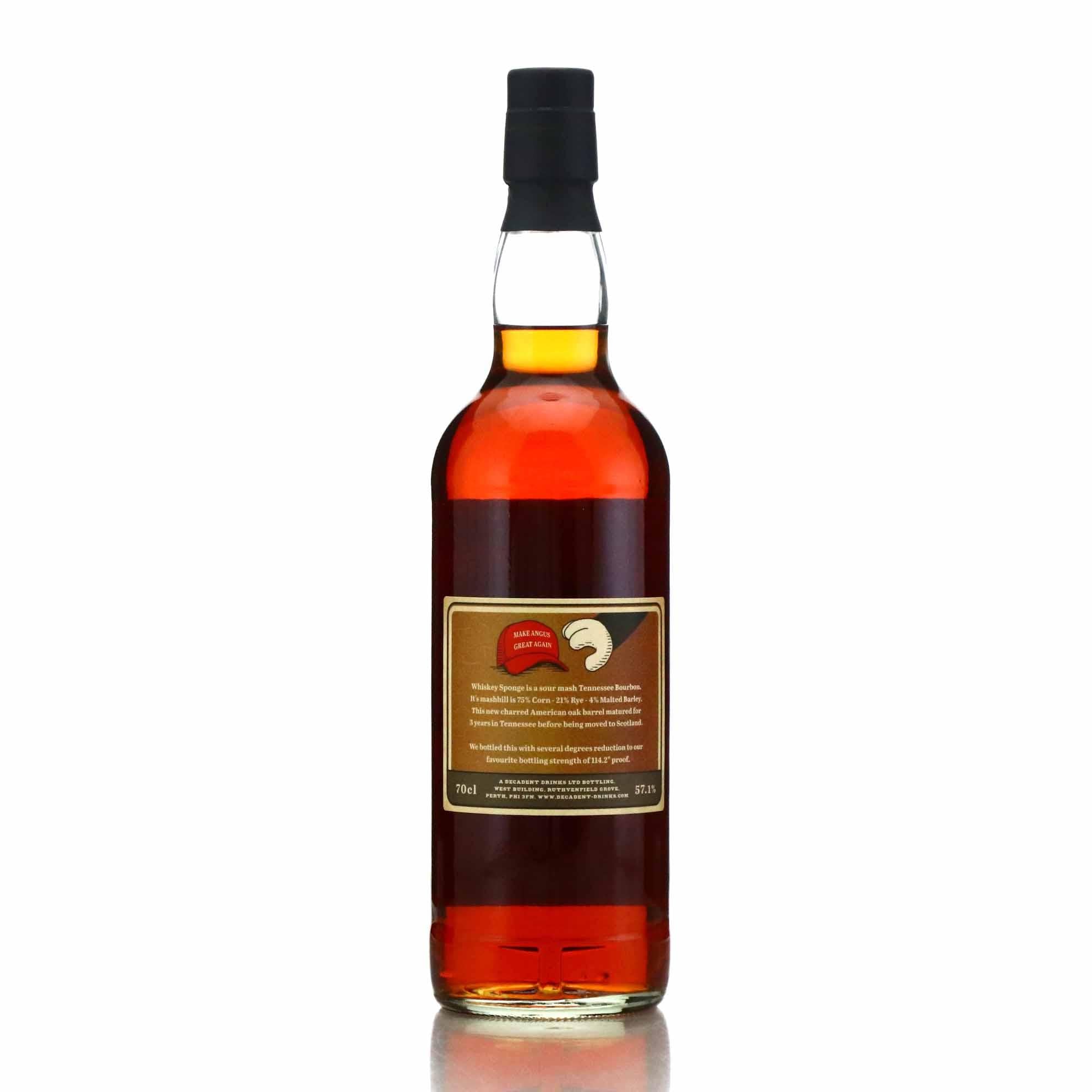 Whiskey Sponge Tennessee Bourbon 2016 8 Year Old 57.1% ABV 700ml
