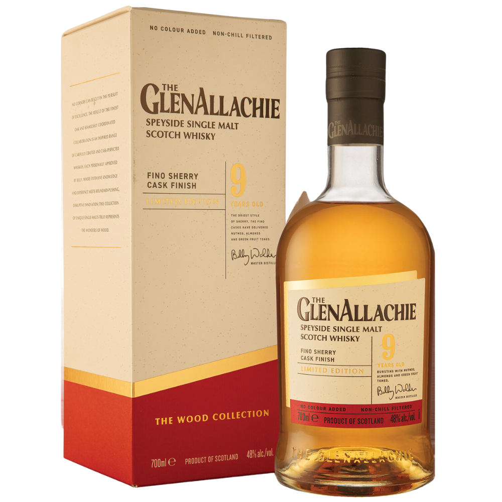 The GlenAllachie 9 Year Old Fino Sherry Cask 48% ABV 700ml