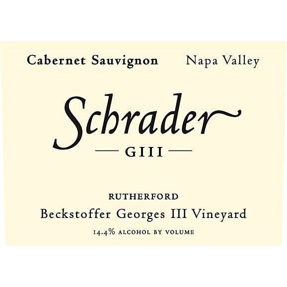 Schrader Beckstoffer Georges III Vineyard Cabernet Sauvignon 2018