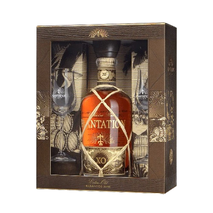 Plantation XO 20th Anniversary Gift Box with Glasses