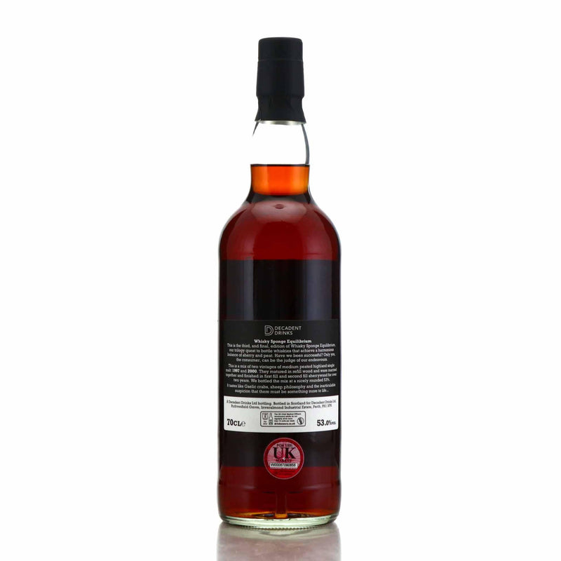 Whisky Sponge Equilibrium III Highland Single Malt 22 Year Old 53% ABV 700ml