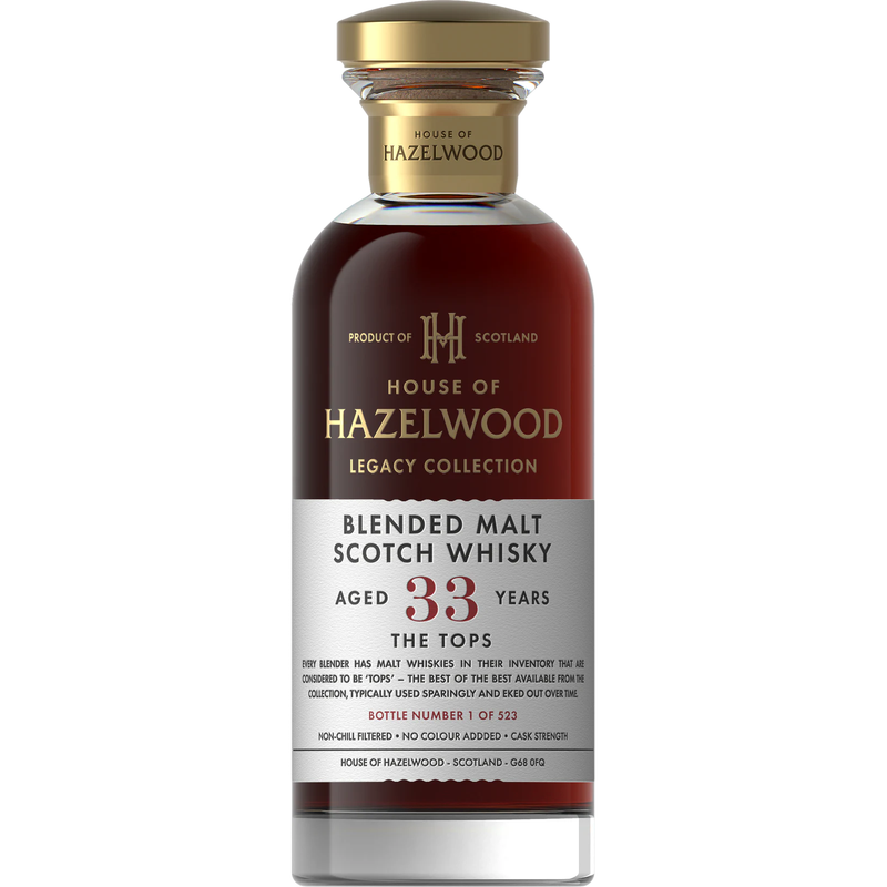 House of Hazelwood The Tops 33 Year Old 51.6% ABV 700ml