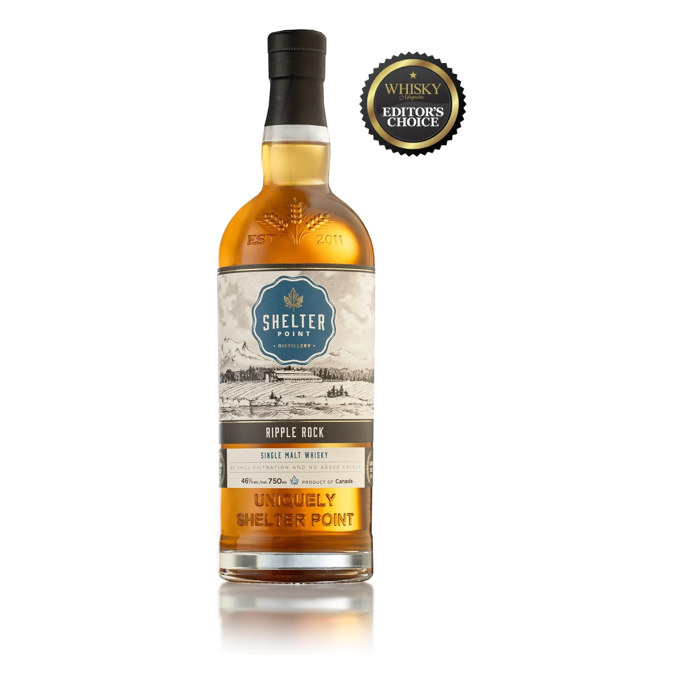 Shelter Point Ripple Rock Single Malt Canadian Whisky