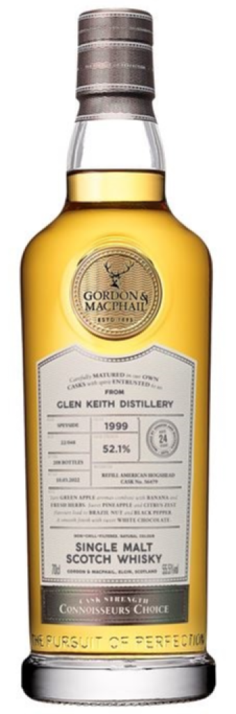 Gordon & MacPhail Connoisseur's Choice Glen Keith 1999 24 Year Old 52.1% ABV