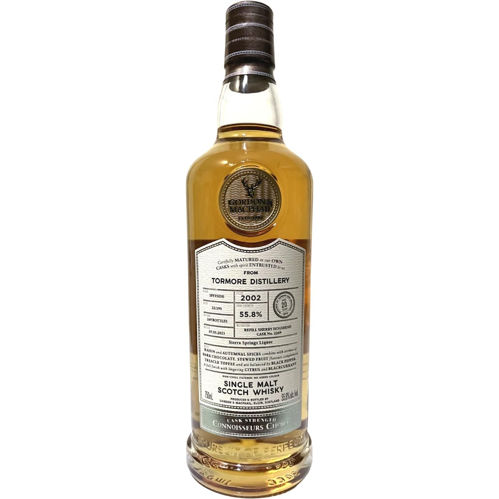 Gordon & MacPhail Connoisseur's Choice Tormore 2002 20 Year Old