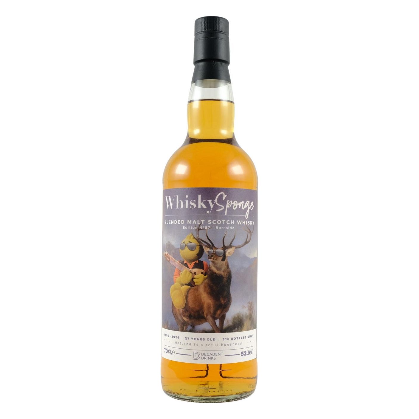 Whisky Sponge Edition No.87 Burnside 1996 27 Year Old 53.9% ABV 700ml