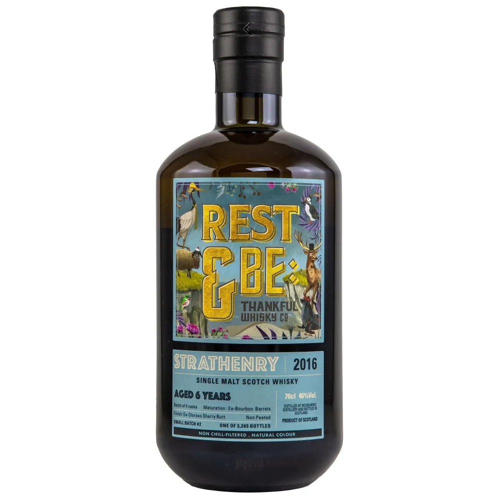Rest & Be Thankful Strathenry 6 Year Old 2016 Small Batch 46% ABV 700ml