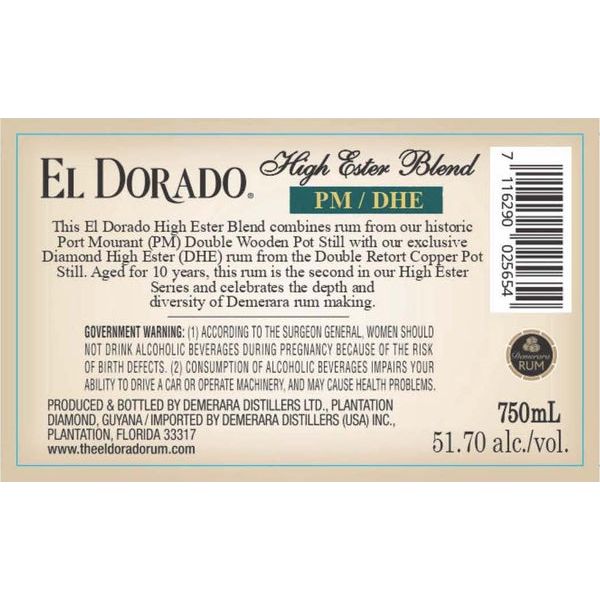 El Dorado High Ester Blend PM/DHE 51.7% ABV