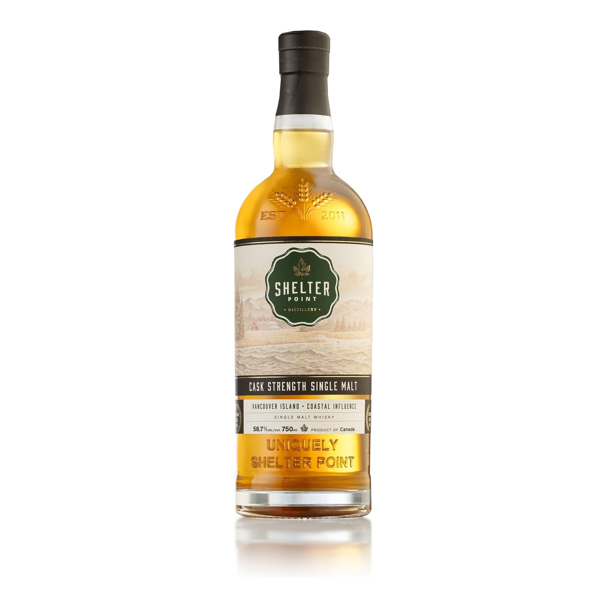 Shelter Point Cask Strength Single Malt Canadian Whisky 58.7% ABV