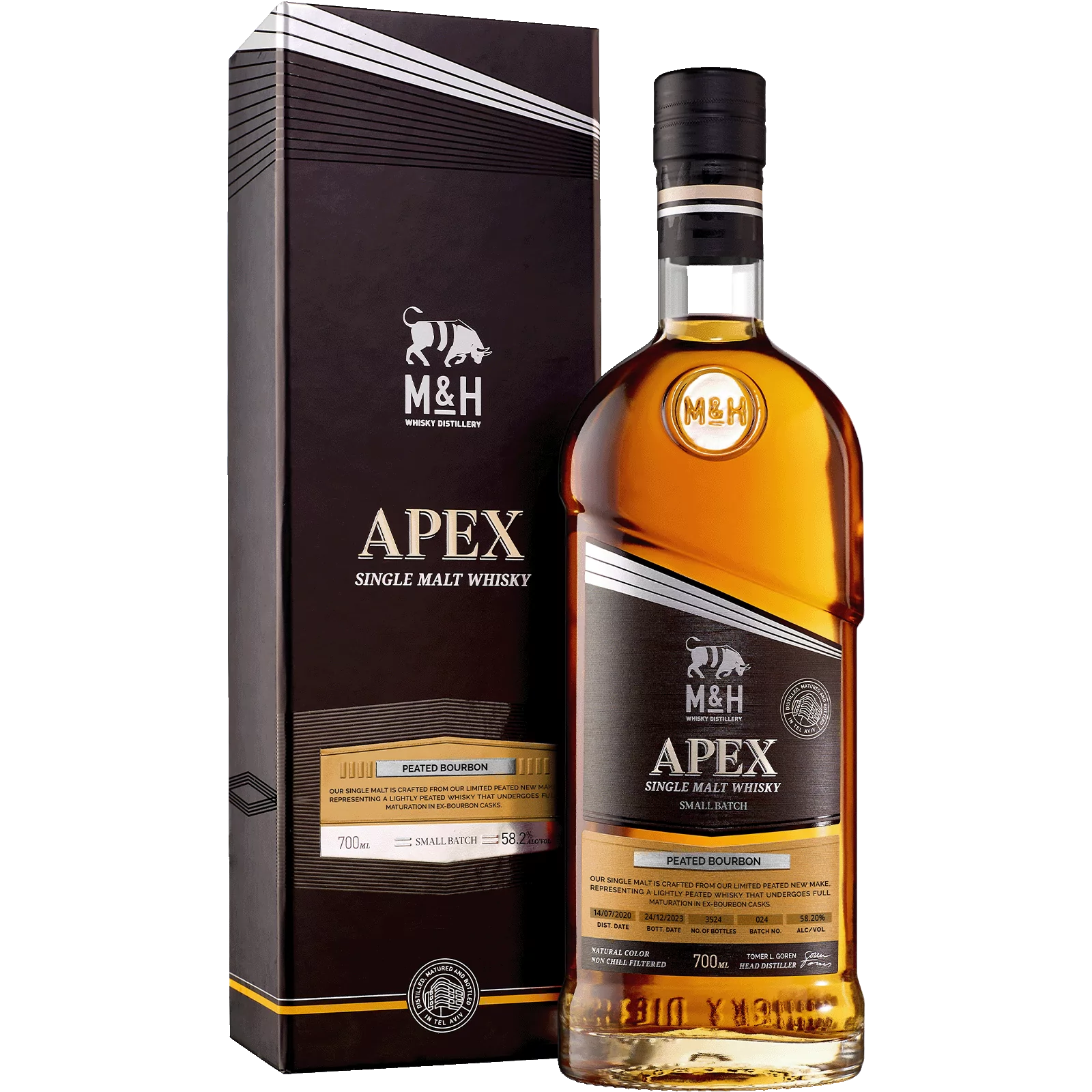 Milk & Honey APEX Peated Bourbon 58.2% ABV