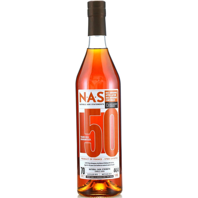 Decadent Drinks Armagnac NAS Edition No.7 50 Year Old 44.4% ABV 700ml