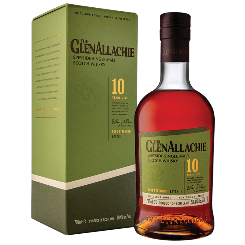 The GlenAllachie 10 Year Old Cask Strength Batch 11 59.4% ABV 700ml